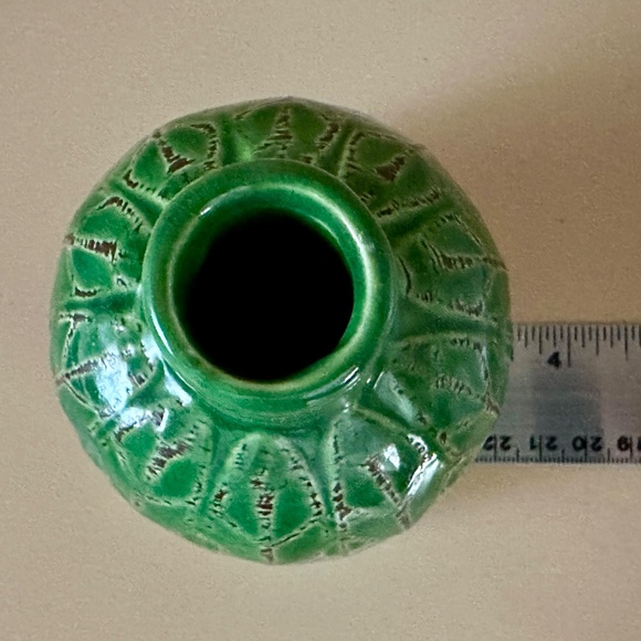 Small Green Vase and Pumpkin Decor - Picture 8 of 10